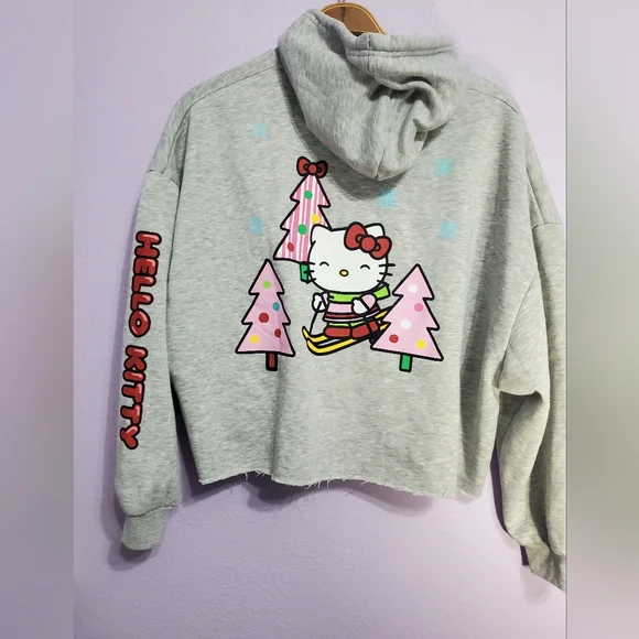 Aeropostale Gray Hello Kitty Hoodie LG To XXL - Picture 3 of 7
